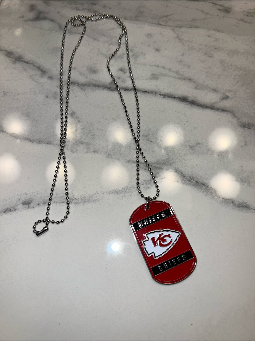 KC Chiefs Necklace 💛❤️